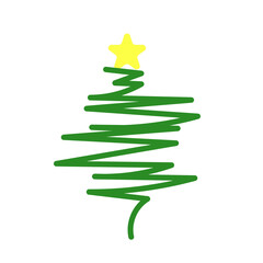Doodle Line Christmas Tree