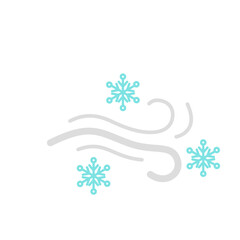 Winter Wind Line Icon