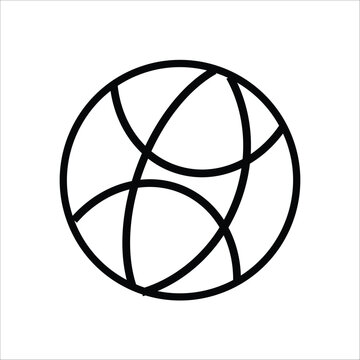 recommend clip art: basketball vector icon line template