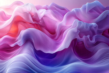 Obraz premium Curved wave-like shapes forming an abstract texture,