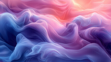 Obraz premium Soft abstract waves blending into smooth lines,