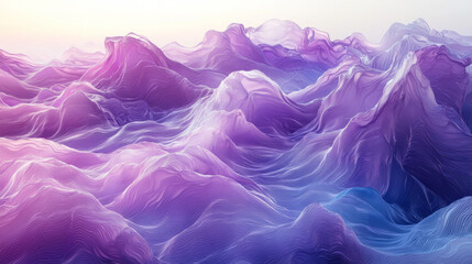 Fototapeta premium Soft abstract waves blending into smooth lines,