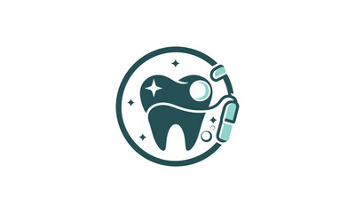 Fototapeta premium dental logo design, Dental care logo, tooth logo design, dental clinic logo design