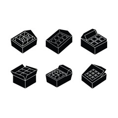 Box of Chocolates - Generative AI Vector and Line Art Design