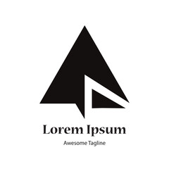 Fototapeta premium A letter initial logo design icon