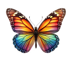transformation butterfly on transparent background