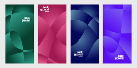 Obraz premium Abstract Colorful Geometric Gradient Background. Vector Illustration. Suitable for Cover, book, social media story, poster, magazine and Page Layout Design