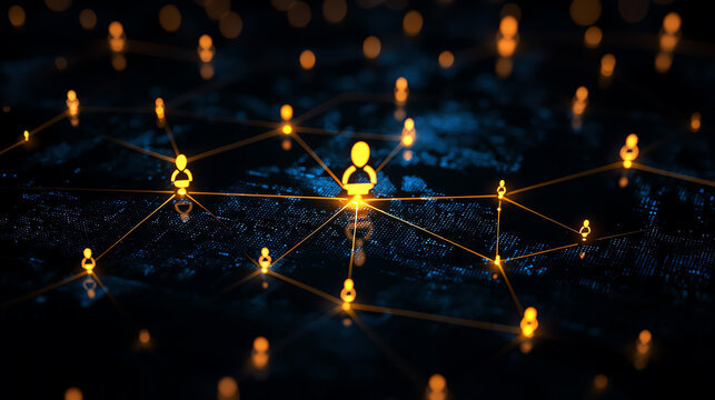 Abstract digital concept showing IT integration into HR recruitment workflows, information technology  HR  recruitment, techdriven HR processes