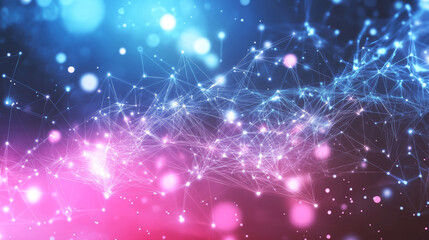 Cyber big data flow particles in a tech, business, or science background. Ideal for medical research, tech innovation, or online webinar presentations. A conference or forum vector illustration backdr