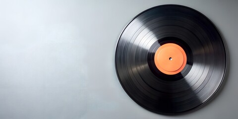 Obraz premium Schallplatte Vinyl Schellack Vinylscheibe Scheibe Platte Generative By AI