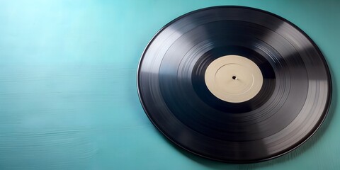 Obraz premium Schallplatte Vinyl Schellack Vinylscheibe Scheibe Platte AI Generative