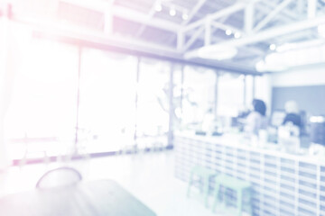 Abstract blur focus jewellery shop bokeh background. clean business mall lifestyle concept for summer product advertising wallpaper office window light texture of factory setting Idea wide transparent