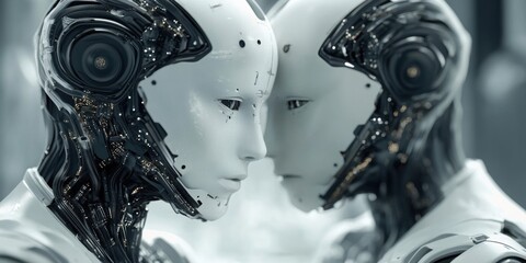 Fototapeta premium Artificial intelligence accelerates drug discovery and development in pharmaceuticals