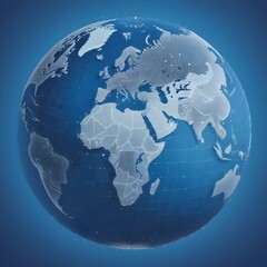 Obraz premium The Future of Global Cartography Digital Maps and Data that Redefine Earth's Boundaries