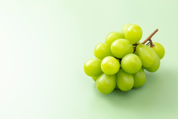 緑背景にシャインマスカット