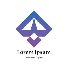 A letter initial logo design icon