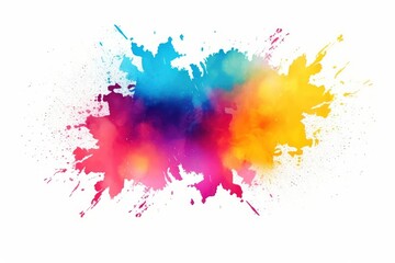 Fototapeta premium Rainbow backgrounds white background splattered.