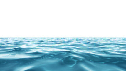 Naklejka premium calm blue ea ocean water isolated on transparent background
