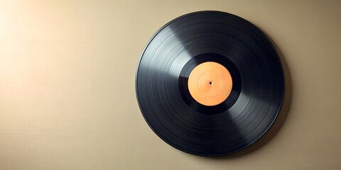 Obraz premium Schallplatte Vinyl Schellack Vinylscheibe Scheibe Platte Generative AI