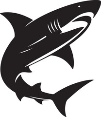 Shark silhouette vector design