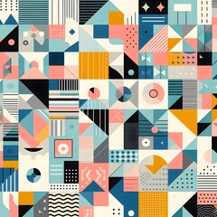 Fototapeta premium Abstract shape wallpaper for desktop and smartphone 