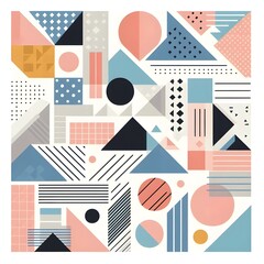 Abstract shape wallpaper for desktop and smartphone 