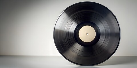 Obraz premium Schallplatte Vinyl Schellack Vinylscheibe Scheibe Platte AI Generative