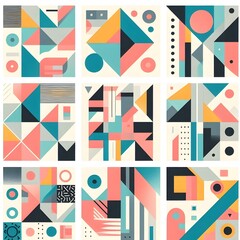 Obraz premium Abstract shape wallpaper for desktop and smartphone 