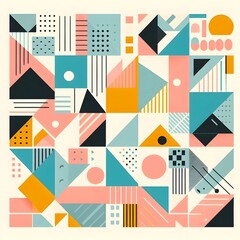 Fototapeta premium Abstract shape wallpaper for desktop and smartphone 