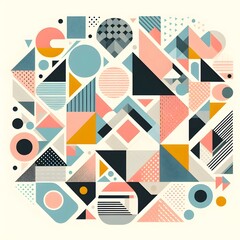 Abstract shape wallpaper for desktop and smartphone 