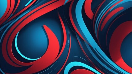 red and blue background