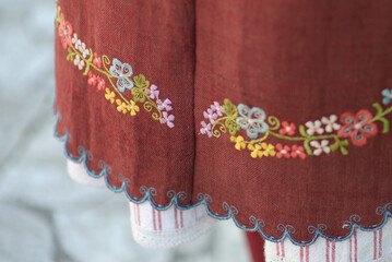 Embroidered Skirt of Traditional Bulgarian Garment
