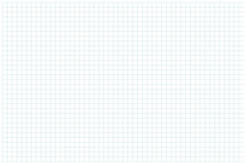 Horizontal grid notebook design. Blue grid math paper sheet template. 