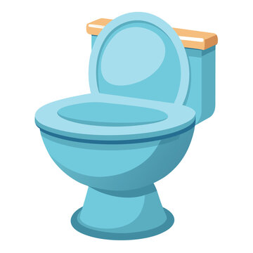 recommend clip art: Toilet vector illustration isolated on a white background