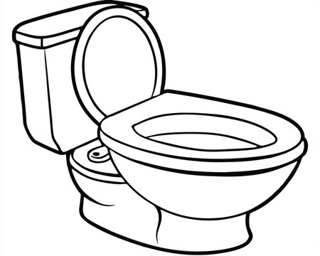 recommend clip art: Toilet vector illustration isolated on a white background