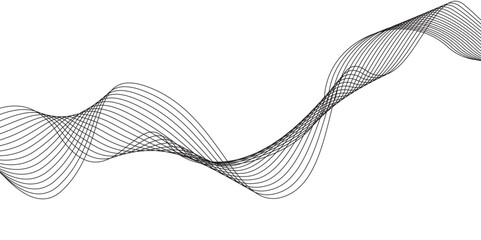 Abstract wave element for design. Digital frequency track equalizer. Stylized line art background, Abstract white wavy with blurred light curved line background.  Blending line background .