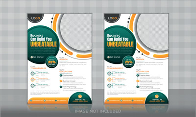 Creative and professional Modern business marketing flyer design