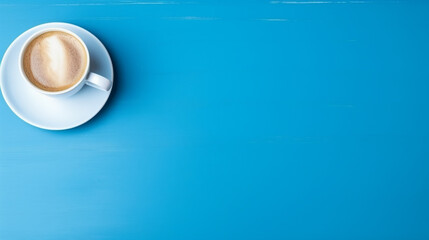 The blue background gives the image a calm and peaceful mood. 