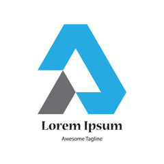 A letter logo design icon