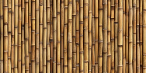 Fototapeta premium Seamless Bamboo Wall Background for Various Uses