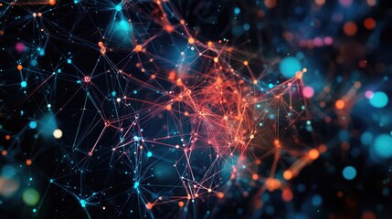 Abstract AI-generated patterns resembling neural connections, visualizing artificial intelligence learning and adapting in real time.