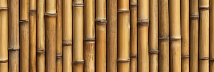 Naklejka premium Seamless Bamboo Wall Background for Design Projects
