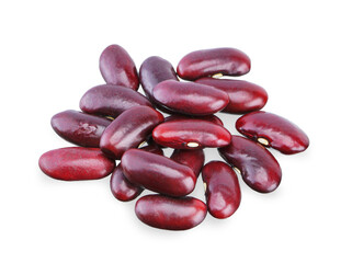 Red bean isolated on white background.