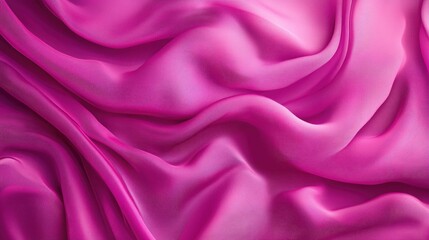 Obraz premium Wavy fabric texture background in a vibrant Viva Magenta hue