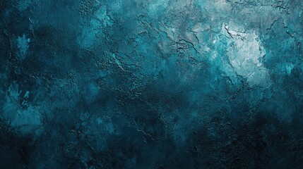 Fototapeta premium Abstract dark aquamarine turquoise textured concrete background showcasing a modern color trend