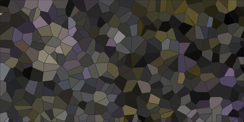 Abstract Seamless Multicolor Quartz Crystal Pixel Diagram Background. Black vector low poly cover. Dark Multicolor red Broken Stained-Glass Background with dark lines. Geometric Retro tiles pattern.	