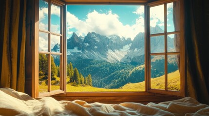 Stunning natural scenery and travel experiences Impactful journeys through breathtaking mountain vistas Peaks and tranquility Scenic window view
