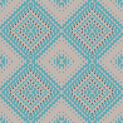 Diamond Shapes Arabic Pattern Imagesfolk Embroidery, Aztec Geometric Ornament Print. Design for Carpet, Wallpaper, Clothing, Wrapping, Fabric