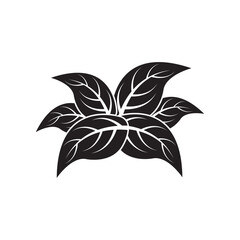 Tobacco leaf logo icon design vector illustration