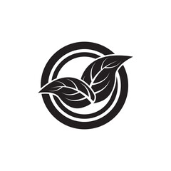 Tobacco leaf logo icon design vector illustration